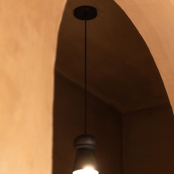 Lampara Champiñon Atzompa Negra