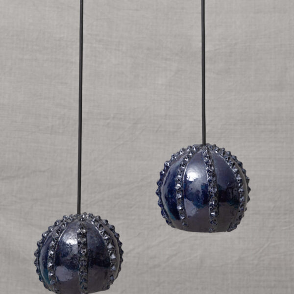Lampara Biznaga Atzompa Azul